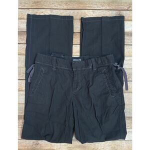 Armani Exchange Womens Size 10 Black Casual Wide Leg Pants